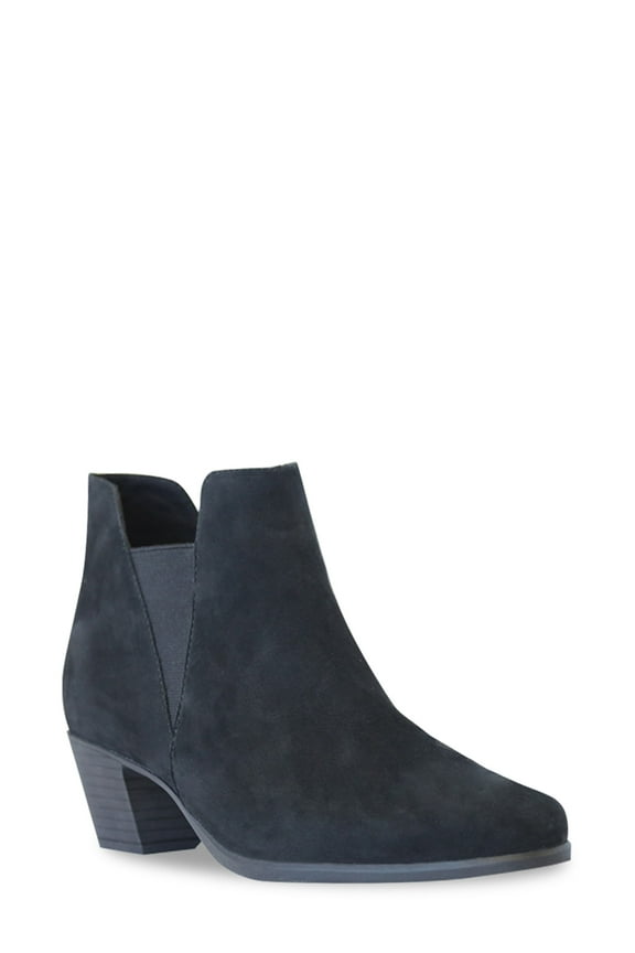 Bootie in Black Nubuck at Nordstrom, Size 7