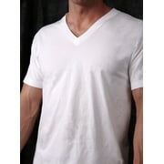 Munsingwear Mens 3-Pack V-Neck Tee, White, Small