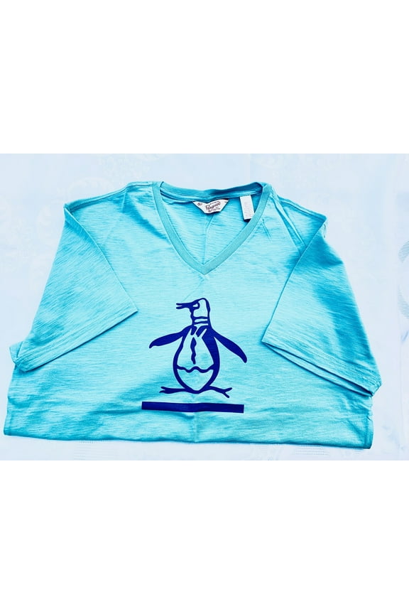 Men's T-Shirt "An Original Penguin", Medium, Maui Blue