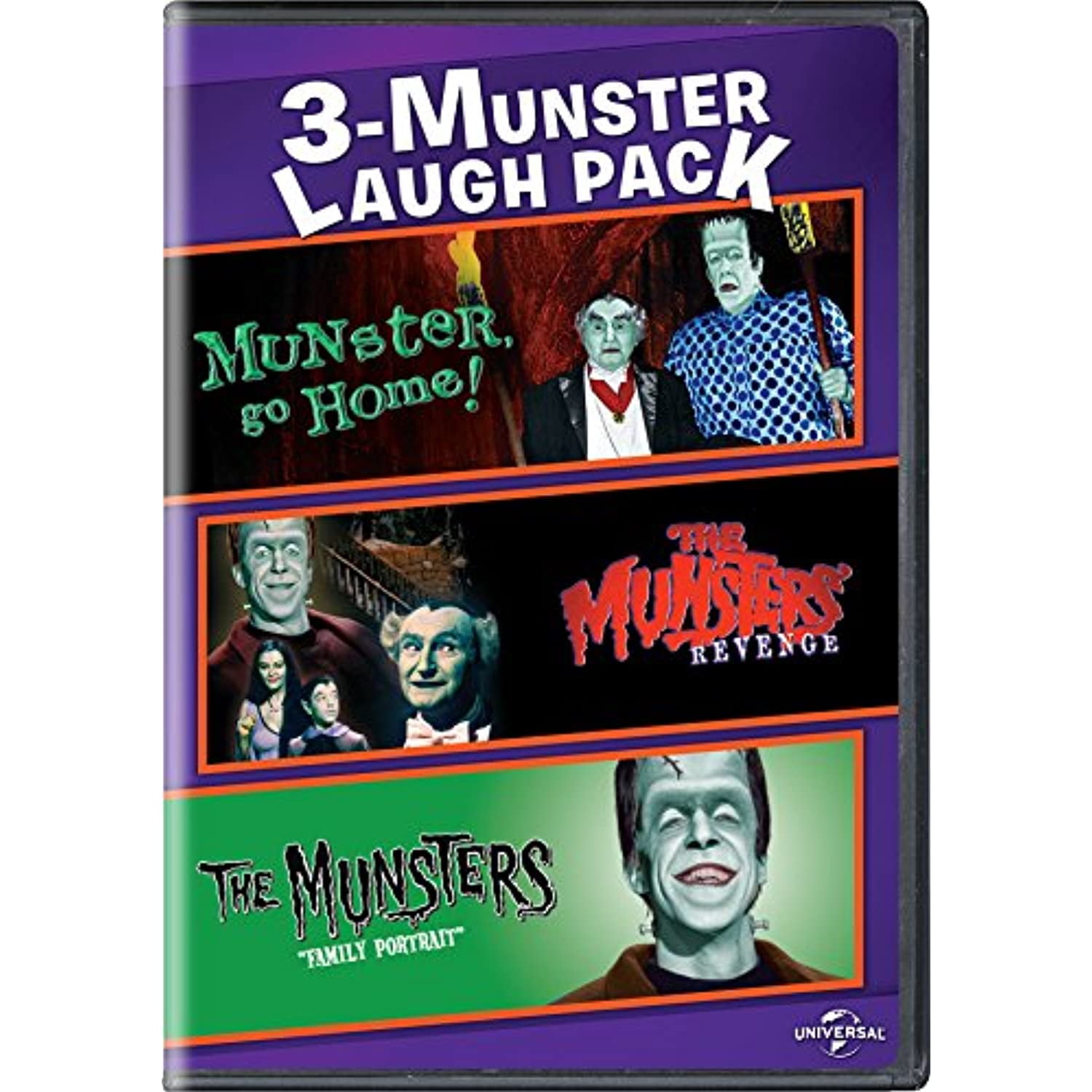 その他 3-Munster Laugh Pack: Munster Go  / Munsters [DVD] [Import] Munster, Go Home / The Munsters' Revenge / The Munsters: Family