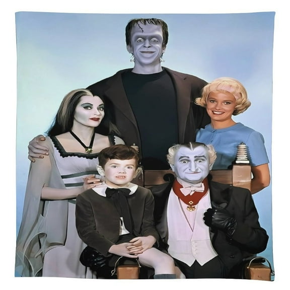 The Munsters Tablecloth, Washable Reusable Rectangular Tablecloth Table Cover for Birthday Celebrations And Events, Birthday Party Decorations 55"x55"