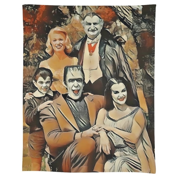 The Munsters Tablecloth, Washable Reusable Rectangular Tablecloth Table Cover for Birthday Celebrations And Events, Birthday Party Decorations 55"x75"