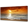 Muolunna BK1862 Wall Art Decor Large Canvas Print Picture Sunrise Ocean