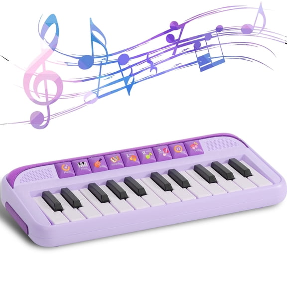 Gmdisc Piano Toy for Toddler, 24 Keys Mini Piano Keyboard Musical Instrument  Baby Toys, Piano Gift for 1 2 3 4 5 Years Old Boys Girls