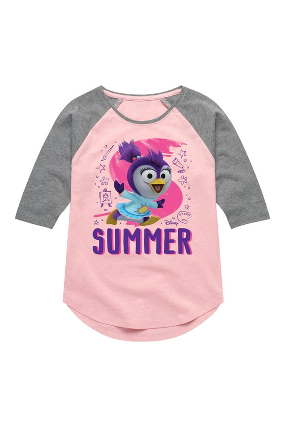 - Baby Summer - Toddler & Youth Girls Raglan Graphic T-Shirt