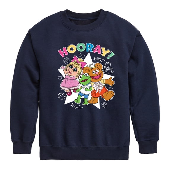 Muppet Babies - Hooray - Toddler & Youth Crewneck Fleece Sweatshirt