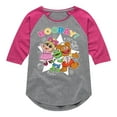 thumbnail image 1 of Muppet Babies - Hooray - Toddler & Youth Girls Raglan Graphic T-Shirt, 1 of 4