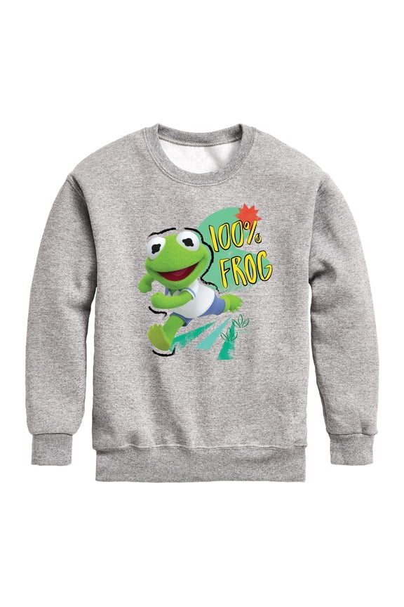 - Kermit - Toddler & Youth Crewneck Fleece Sweatshirt