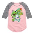 thumbnail image 1 of Muppet Babies - Kermit - Toddler & Youth Girls Raglan Graphic T-Shirt, 1 of 4