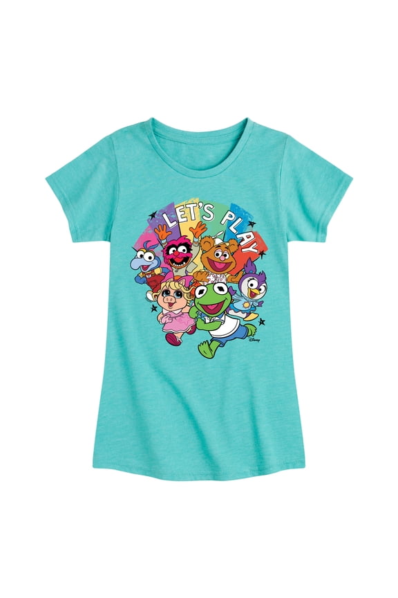 - Let's Play - Toddler & Youth Girls Short Sleeve Graphic T-Shirt
