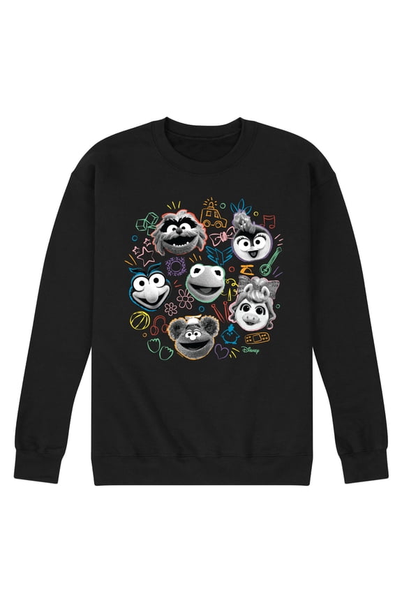 - Faces - Men's Crew Fleece Sweatshirt