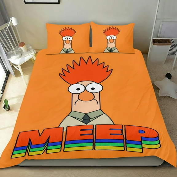 Muppet Babies Themed Bed Sheet Set Three Piece Set 53x79 Inches Comfortable And Skin Friendly Unique Design Creating A Star Studded Night