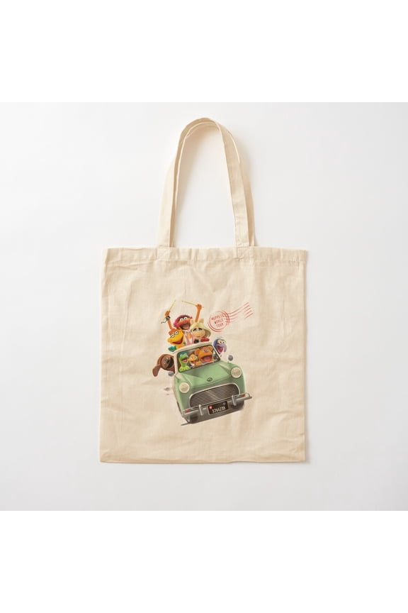 Muppet Babies Trip Grou The Muppet Show Canvas Tote Bags, Reusable Shopping Bag