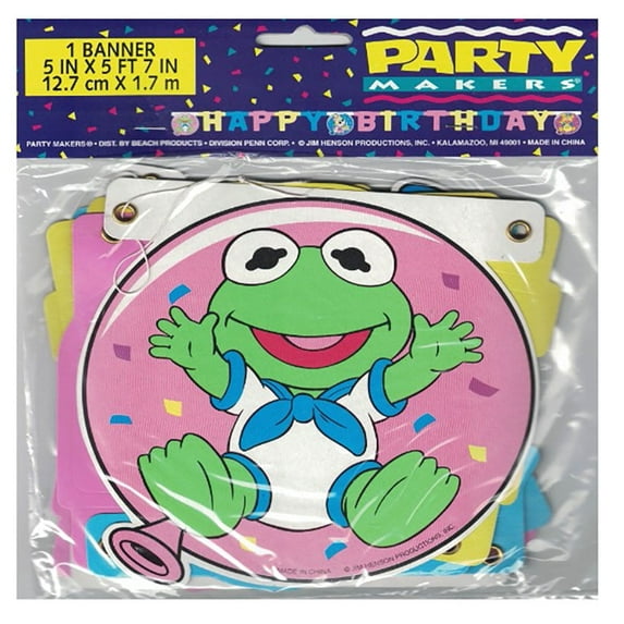 Muppet Babies Vintage Happy Birthday Jointed Banner (1ct)