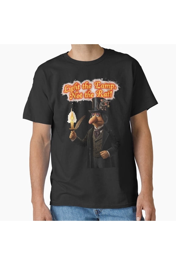 Muppet Christmas Carol Gonzo Rizzo Light Lamp Funny Quote Tee - USA Printed G8405 Unisex T-Shirt, Up to Size 5XL