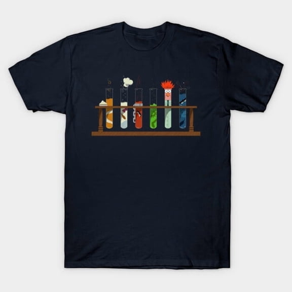 Muppet Science Funny Beaker and Honeydew Graphic, H17963 Unisex T-Shirt, Up to 5XL Available