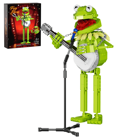 Muppet Show Frog Puppet Building Block Sets Kermit Frog Puppet Christmas Thanksgiving Gift for Boys Girls (499Pcs)