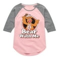 thumbnail image 1 of Muppets - Bear With Me - Toddler And Youth Girls Raglan Graphic T-Shirt, 1 of 1