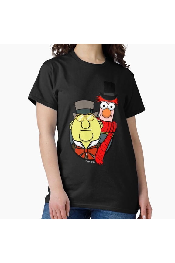 Muppets Christmas Carol Bunsen Honeydew And Beaker With A Funny - Eco-friendly InkPerfect for Any Occasion G19540 Unisex T-Shirt, Up to Size 5XL
