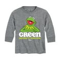 thumbnail image 1 of Muppets - Green Before It Was Cool - Toddler And Youth Long Sleeve Graphic T-Shirt, 1 of 5