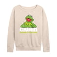 thumbnail image 1 of Muppets - Green Before It Was Cool - Women's Lightweight French Terry Long Sleeve Shirt, 1 of 5