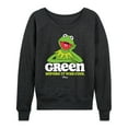 thumbnail image 1 of Muppets - Green Before It Was Cool - Women's Lightweight French Terry Long Sleeve Shirt, 1 of 5
