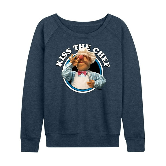 Muppets - Kiss The Chef - Women's Lightweight French Terry Long Sleeve Shirt