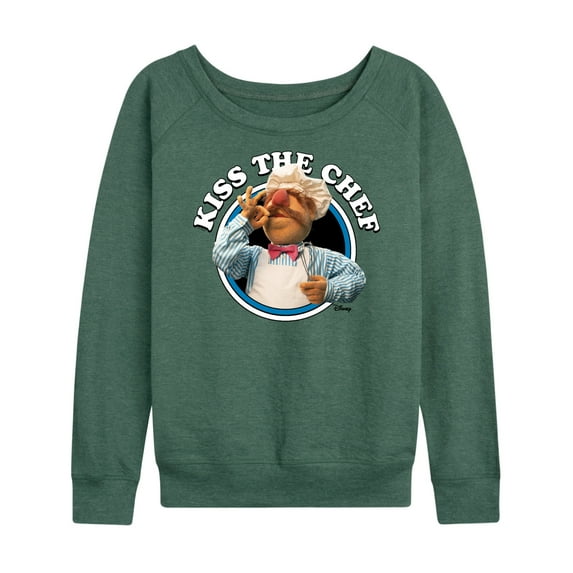 Muppets - Kiss The Chef - Women's Lightweight French Terry Long Sleeve Shirt