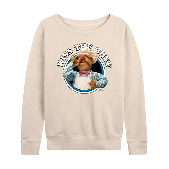 Muppets - Kiss The Chef - Women's Lightweight French Terry Long Sleeve Shirt