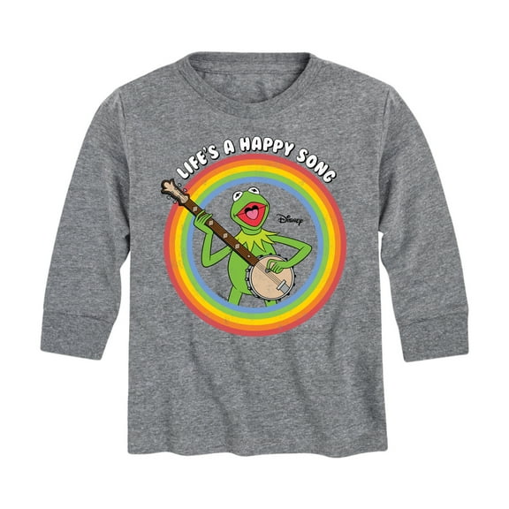 Muppets - Life A Happy Song Kermit - Toddler And Youth Long Sleeve Graphic T-Shirt