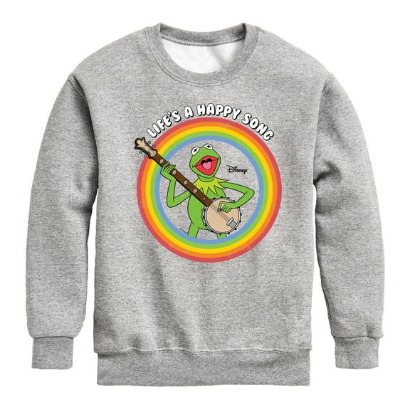 Muppets - Life's A Happy Song - Toddler And Youth Crewneck Fleece Sweatshirt