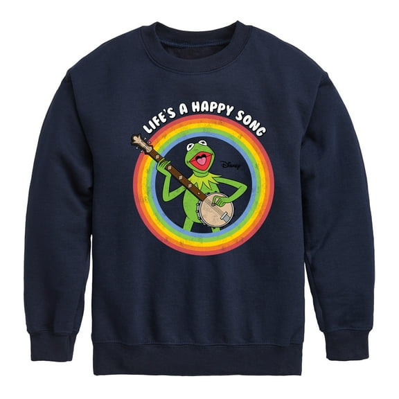 Muppets - Life's A Happy Song - Toddler And Youth Crewneck Fleece Sweatshirt