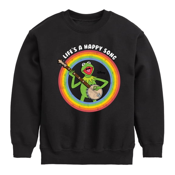 Muppets - Life's A Happy Song - Toddler And Youth Crewneck Fleece Sweatshirt