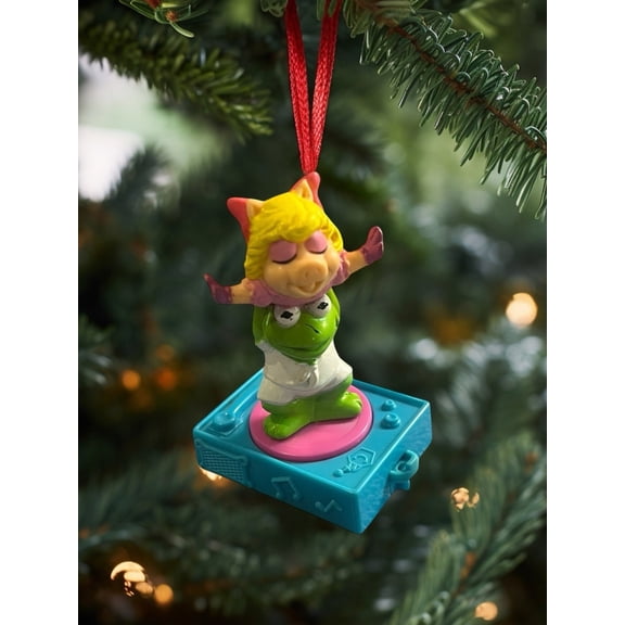 Muppets Miss Piggy Kermit The Frog Record Player ORNAMENT Figure Figurine Charm