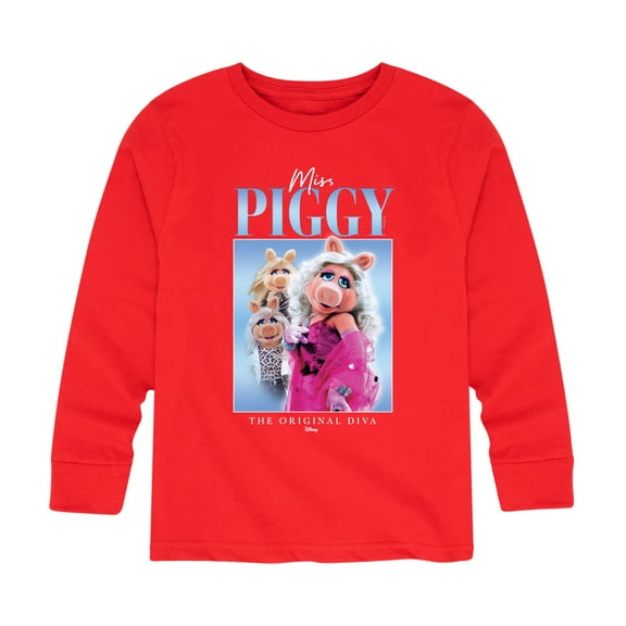 Muppets - Miss Piggy Original Diva - Toddler And Youth Long Sleeve Graphic T-Shirt