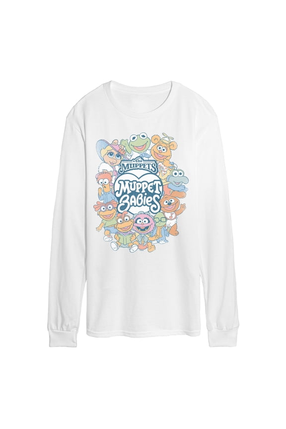 Muppets - Muppet Babies Collage - Men's Long Sleeve Graphic T-Shirt