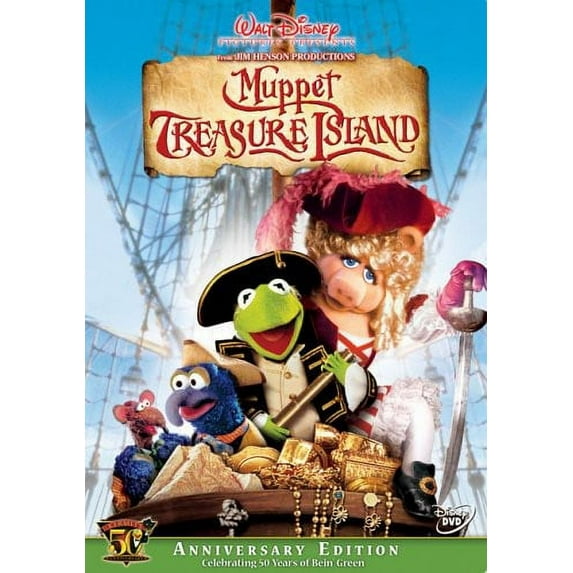 Muppets: Muppet Treasure Island (DVD) (Disney) Kermit's 50th Anniversary Edition
