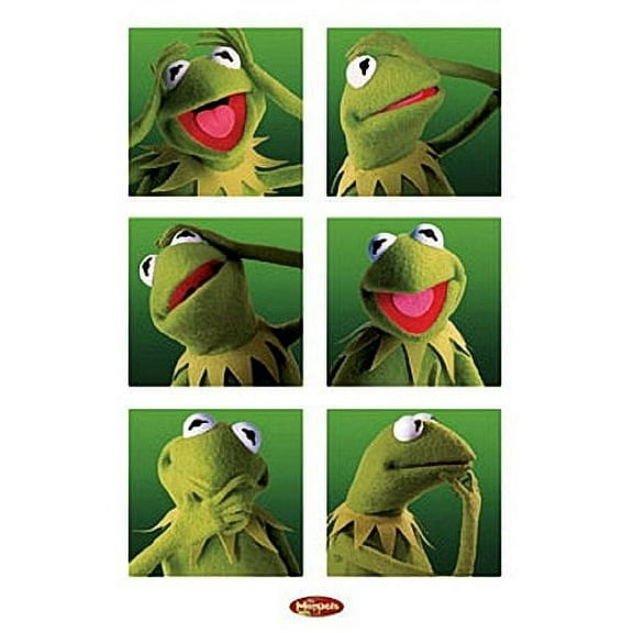 Muppets Poster - Funny Kermit Collage - New 24 x 36 inches