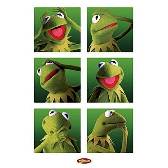 Muppets Poster - Funny Kermit Collage - New 24 x 36 inches