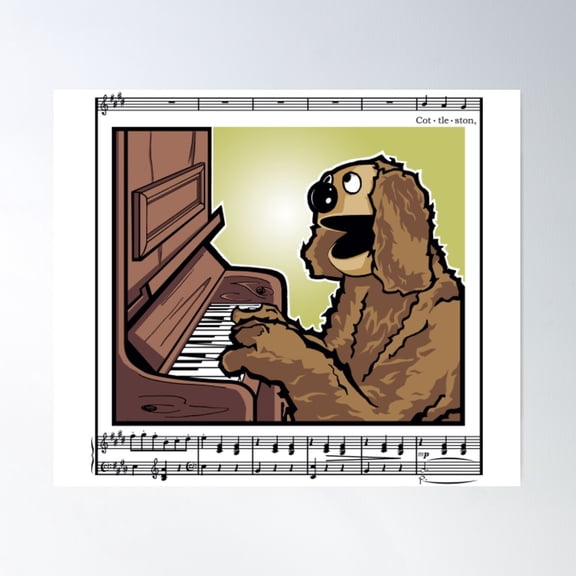 Muppets Rowlf Performs Poster Wall Art, Modern Wall Decor For Living Room Bedroom, 16x24 UNFRAMED