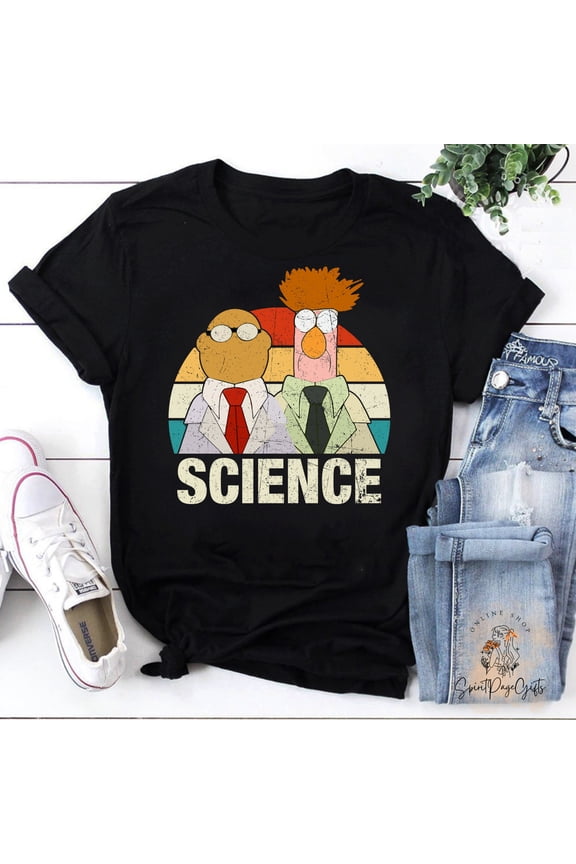 Muppets Science Bunsen And Beaker Unisex T-Shirt, Funny Science Shirt, Muppet Shirt, Teacher Shirt, Kindergarten Shirt, Teacher's Day Gift