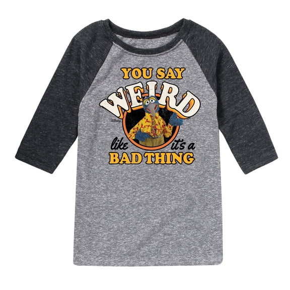 Muppets - Weird Like It's A Bad Thing - Toddler And Youth Raglan Graphic T-Shirt