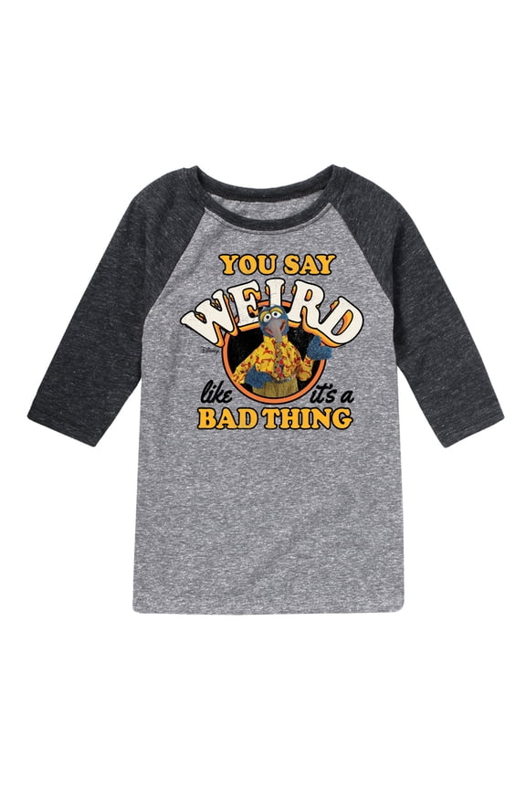 Muppets - Weird Like It's A Bad Thing - Toddler And Youth Raglan Graphic T-Shirt