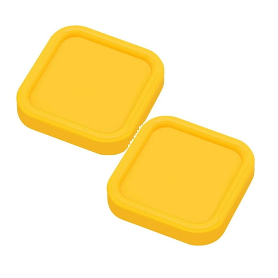 Mupvlun 2 Pcs Square Pin Cushion Anti Loss Sewing Pin Needle Storage Holder Push Pins Holder for Sewing Quilting DIY Projects, Pincushions Yellow