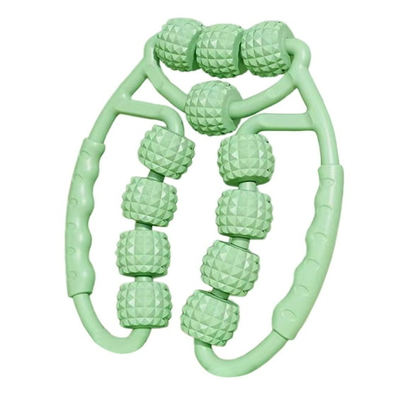 Mupvlun 360° Anti-Cellulite Leg Roller with 12 Wheels – Deep Tissue Muscle Massage Stick for Neck, Back, Thigh, Foot & Hand C