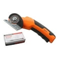 thumbnail image 1 of Mupvlun Cordless Universal Cutter, Electric Scissors, Cardboard Cutter, Rotary Cutter, Self-Sharpening Blade, Cuts Leather, , Carpets, Cardboard & More Orange, 1 of 5