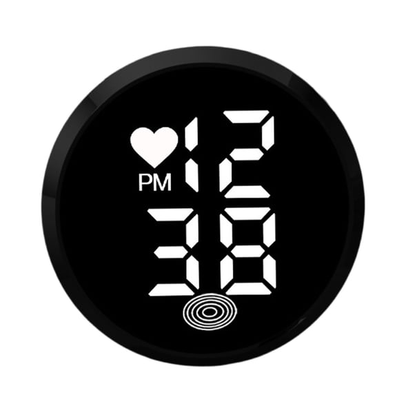 Mupvlun Digital Car Dashboard Clock, Stick-On LED Display Watch for Car and Bike, Durable and Stylish In-Car Timepiece, Easy-to-Read Electronic Clock for Vehicles A