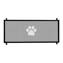 Mupvlun Duty Dog Gate for Stairs & Doorways - 30.7" Tall Adjustable Pet Safety Gate with Breathable Mesh Screen, Indoor Stair Barrier Fits 70.8" Wide Openings