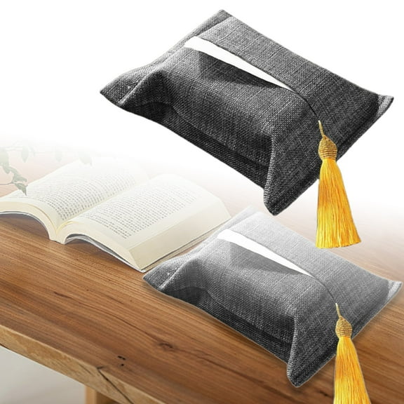 Mupvlun Fabric Tissue Holder - Home Textile Storage, Portable and Easy To Use, Washable Reusable Cloth Pocket for Bathroom, Car, Travel D
