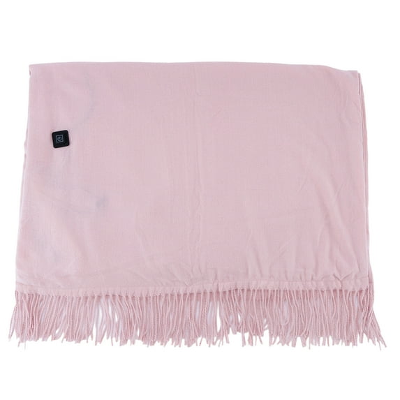 Mupvlun Heated Shawl Wraps for Women Corded Heated Blanket Soft Zipper Shawl Wraps 2025 Winter Warm USB Powered Heating Scarf Electric Blanket Light Pink
